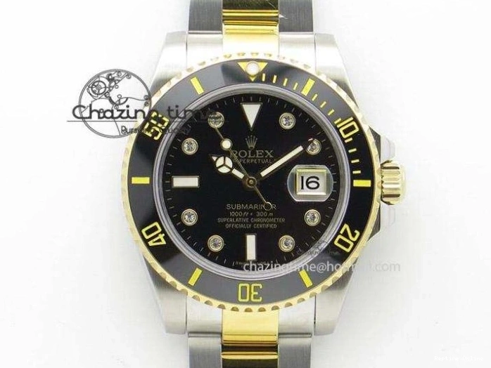 0417 TopPick Submariner 116610 LV Green Ceramic JF 1:1 Best Edition On SS Bracelet SA3135 V 3974